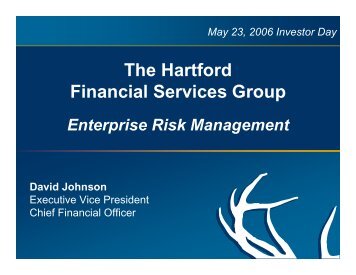 Enterprise Risk Management - The Hartford