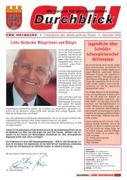 Durchblick - CDU-Stadtverband Herdecke