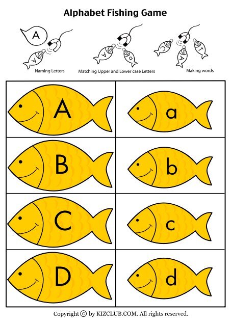 Alphabet Fishing - Kiz Club