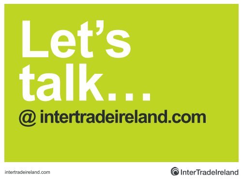 InterTrade Ireland's presentation - Tipperary