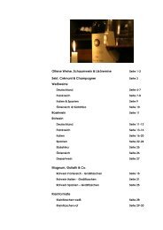 Weinkarte aktuell - Duke Restaurant