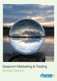 Gazprom Clean Energy - Gazprom Marketing & Trading