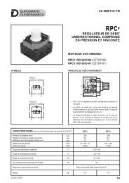 regulateur de debit unidirectionnel compense en ... - Duplomatic