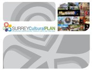 Cultural Plan - City of Surrey