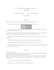 M1 IAD UE DÃ©cision et Jeux TD N 5