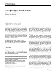 M/M/1 Queueing systems with inventory