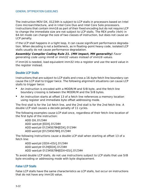 IntelÂ® 64 and IA-32 Architectures Optimization Reference Manual