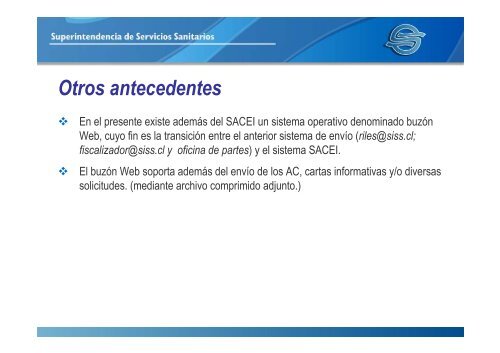 Sistema de envÃ­o de autocontroles - Siss