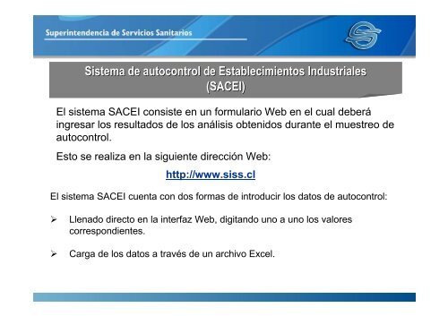 Sistema de envÃ­o de autocontroles - Siss