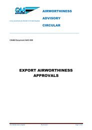 export airworthiness approvals - Civil Aviation Authority of Botswana