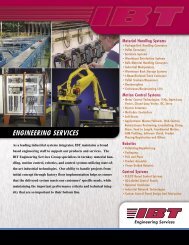 Engineering Services Line Card - IBT, Inc.