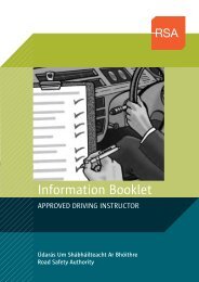 ADI Information booklet (163kB) - Road Safety Authority