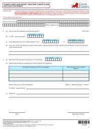 junior living assurance / maxcare junior claim ... - Great Eastern