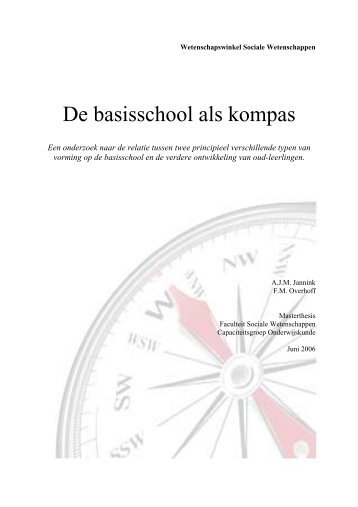 De basisschool als kompas - Universiteit Utrecht