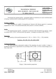 Transitional profiles ring segments - rectangular - ZVVZ a.s.