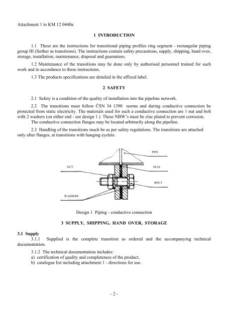 Transitional profiles ring segments - rectangular - ZVVZ a.s.