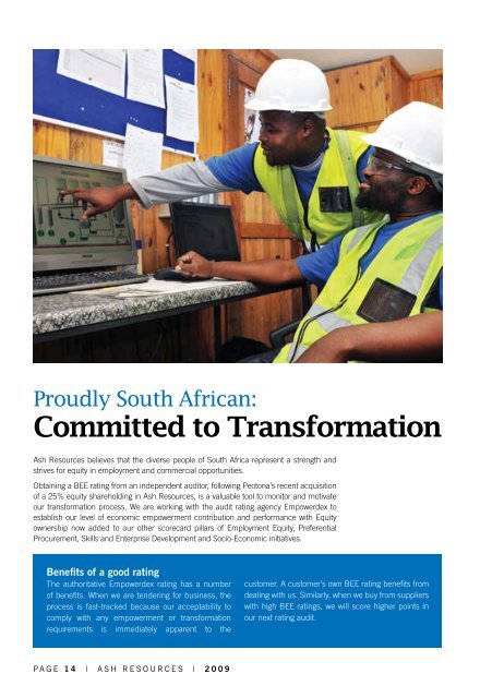 Ash Resources Corporate Brochure