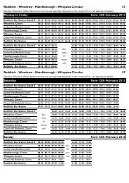 57 and 58 Bus Timetable