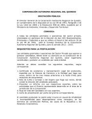 Aviso de Convocatoria Sector Privado - Corporación Autónoma ...
