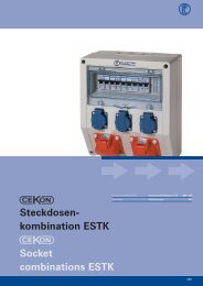 Steckdosen- kombination ESTK Socket combinations ESTK