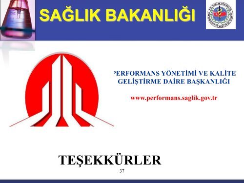 SaÄlÄ±k BakanlÄ±ÄÄ± Hizmet Kalite StandartlarÄ±