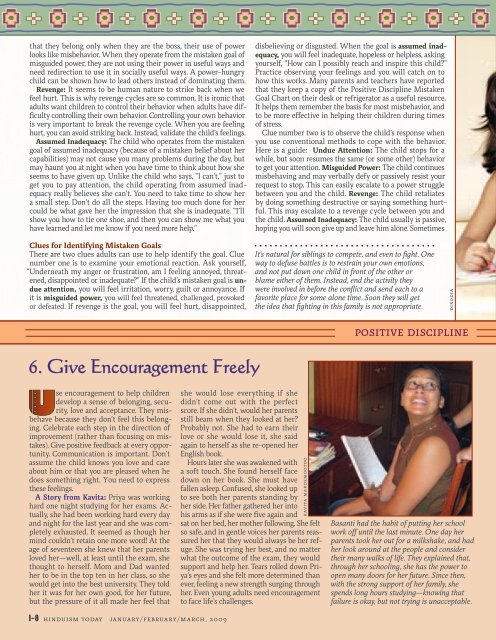 Hinduism Today January 2009 - Cover, Index, Front Articles