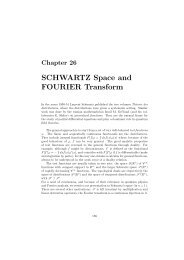 SCHWARTZ Space and FOURIER Transform