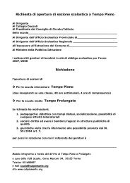 Modello per la richiesta di sezioni scolastiche a ... - CUB Piemonte