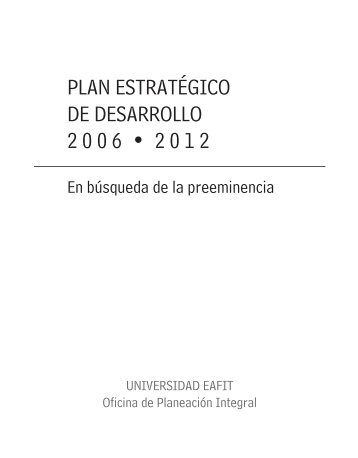 interior plan estrategico.indd - Universidad EAFIT