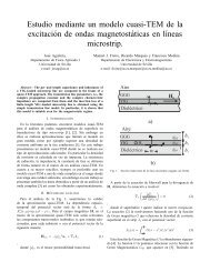 Estudio mediante un modelo cuasi-TEM de la excitaciÂ´on de ondas ...