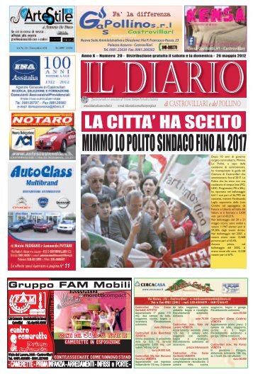 MIMMO LO POLITO SINDACO FINO AL 2017 - Il Diario di Castrovillari