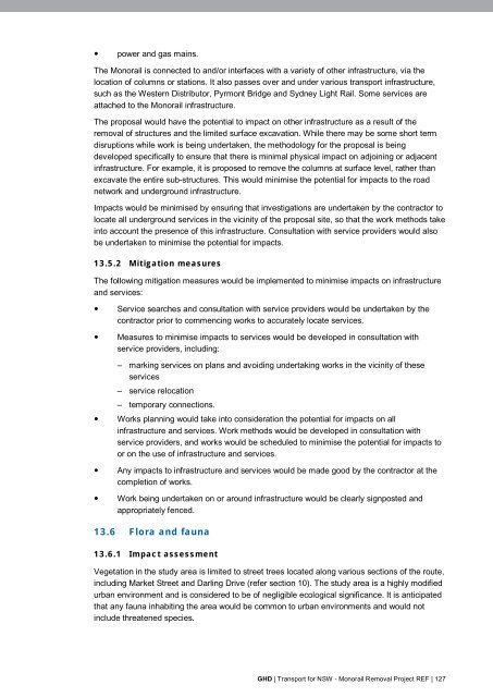 Monorail Removal Project - Review of Environmental Factors (REF)