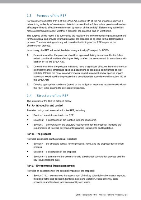 Monorail Removal Project - Review of Environmental Factors (REF)