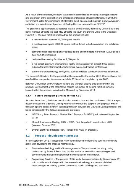 Monorail Removal Project - Review of Environmental Factors (REF)