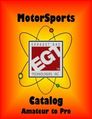 Motorsports Catalog for Website - Exhaust Gas Technologies Inc.