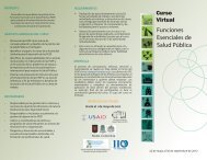 Funciones Esenciales de Salud Pública - Campus Virtual de Salud ...