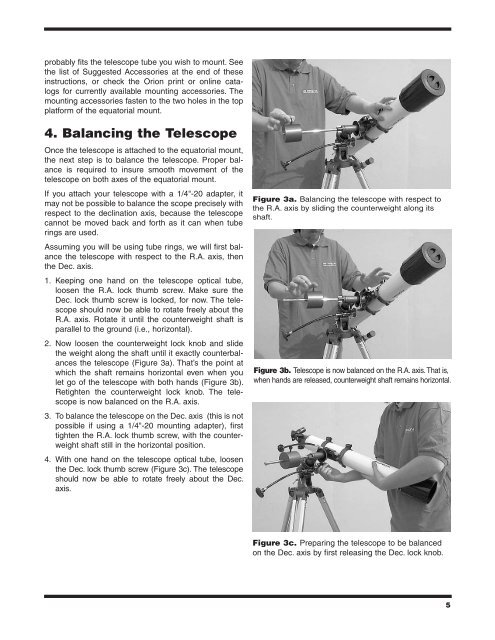 Orion® EQ-1 Equatorial Mount