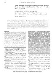 Observation and Photoelectron Spectroscopic Study of Novel Mono ...