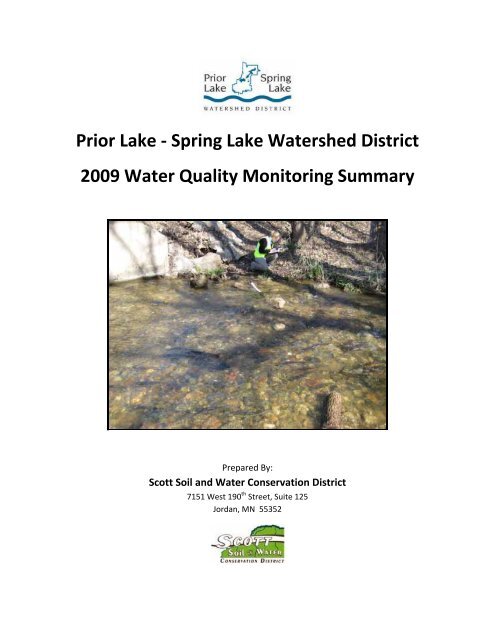 Prior Lake - Spring Lake Watershed District 2009 Water Quality ...