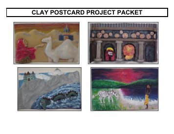 CLAY POSTCARD PROJECT PACKET