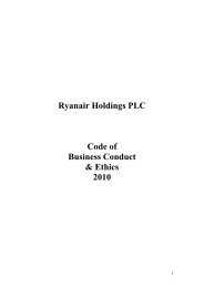 2. work environment - Ryanair