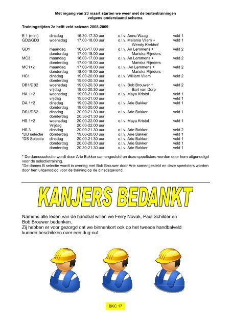 hoofdredactioneel - sv BKC