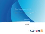 Atlas Â» return of commercial operation Alstom's Experience on ERTMS