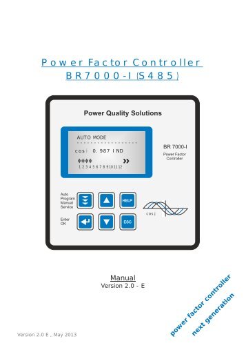 Power Factor Controller BR7000-I (S485)