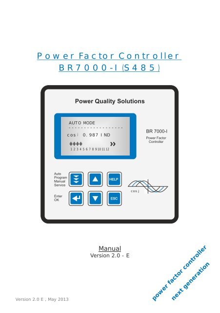 Power Factor Controller BR7000-I (S485)