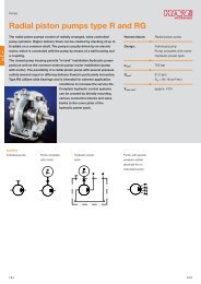 Radial piston pumps type R and RG - Hidracomp