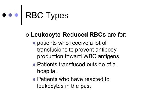 Blood Component Preparation and Therapy. By Renee Wilkins, PhD ...