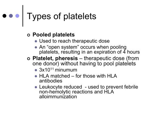 Blood Component Preparation and Therapy. By Renee Wilkins, PhD ...