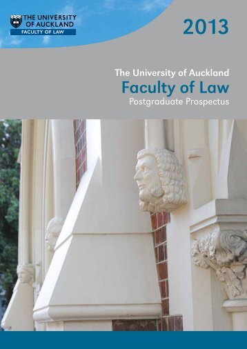 Faculty of Law - The University of Auckland