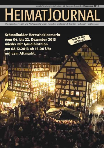 Schmalkalder Herrscheklasmarkt vom 04. bis 22. Dezember 2013 ...